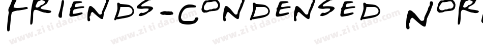 Friends-Condensed Normal字体转换